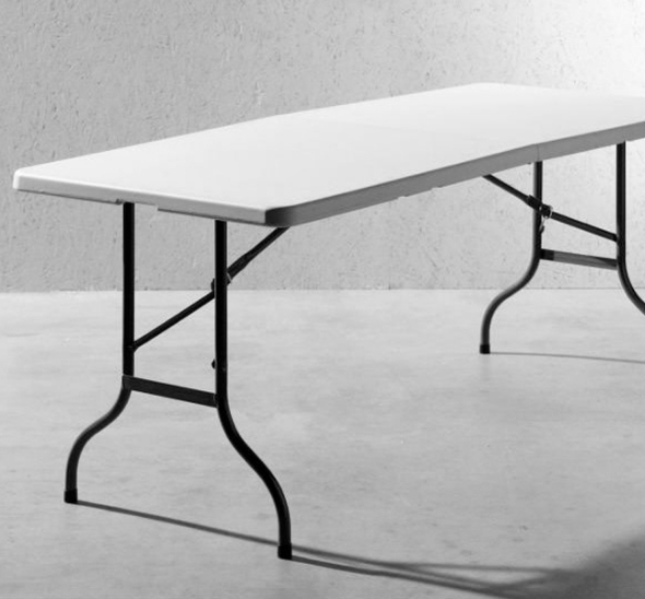 Стол прямоугольный серый