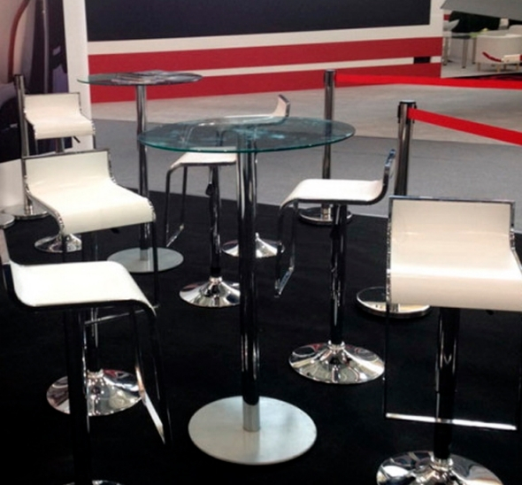 Стул барный Crack белый