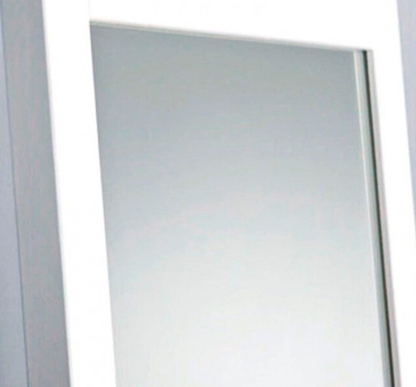 Зеркало из дерева белое Гарден