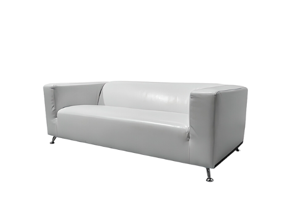 Диван Клиппан кожаный белый