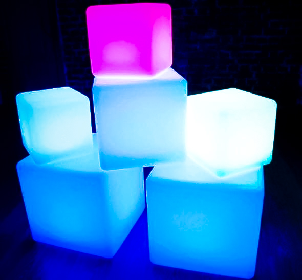 Светящийся куб декоративный