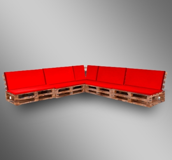 Диван модульный из паллет Обожженный