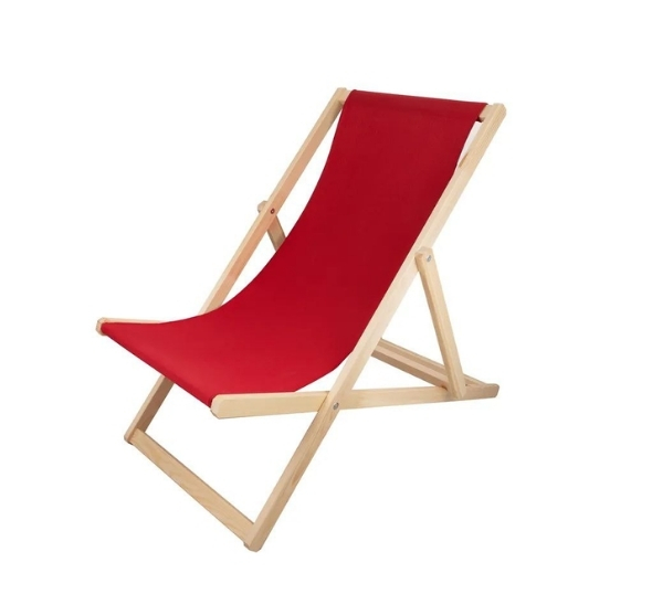 Красный шезлонг