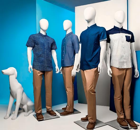 Манекен мужской белый