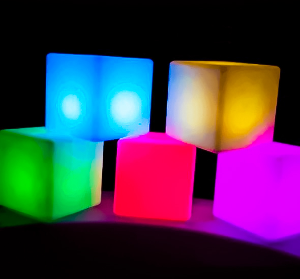 Светящийся куб декоративный