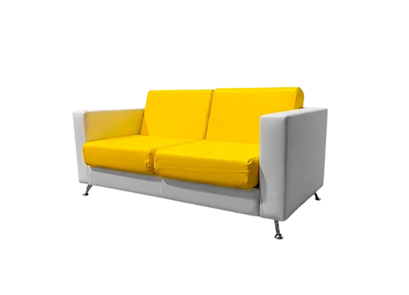 Диван Cube двухместный желтый
