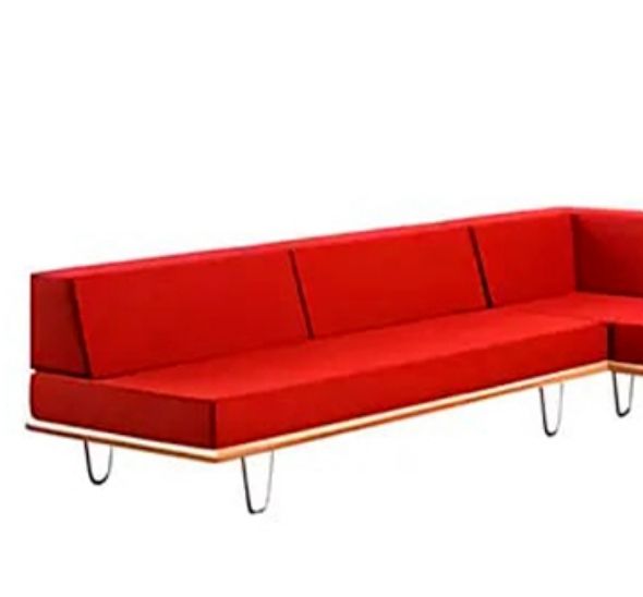 Угловой диван California красный