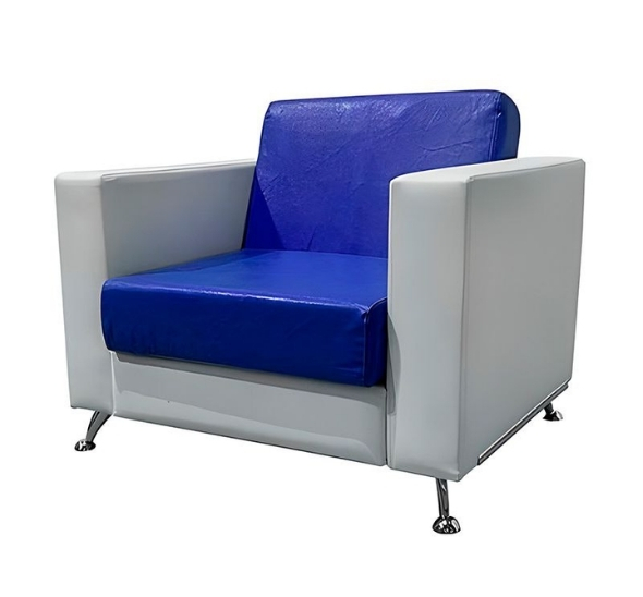 Кресло Cube сине-белое