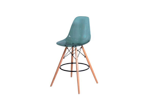 Стул барный Eames дымчатый