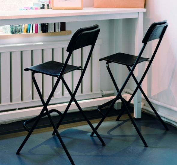 Стул барный складной Франклин чёрный