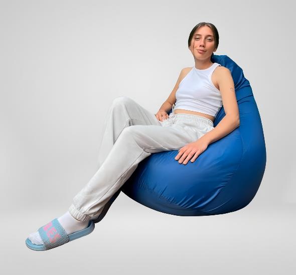 Пуф кресло-мешок синий