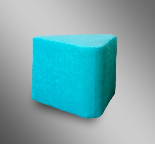 Пуфик треугольный Бирюзовый