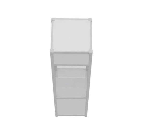 Витрина высокая белая