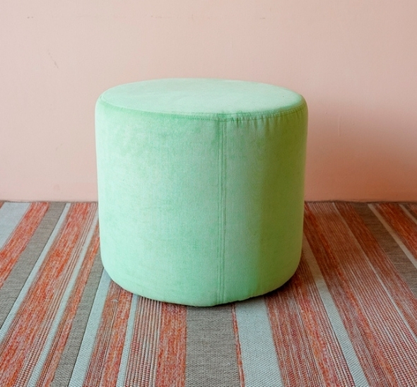 Пуфик круглый Ментоловый