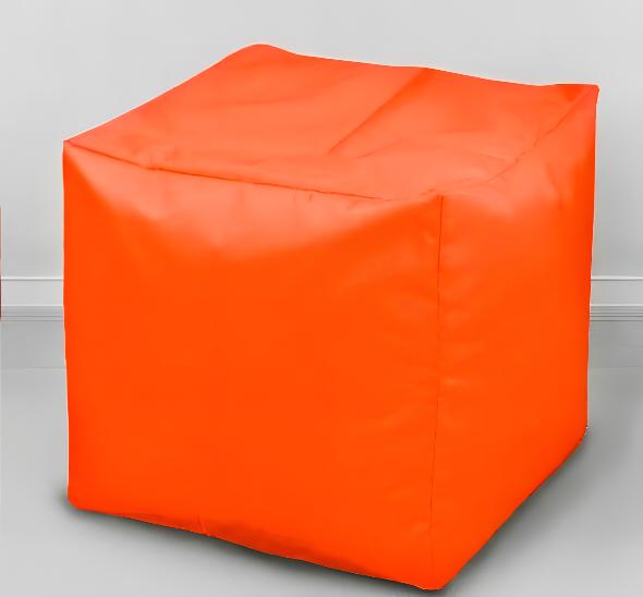 Пуф Геометрия оранжевый