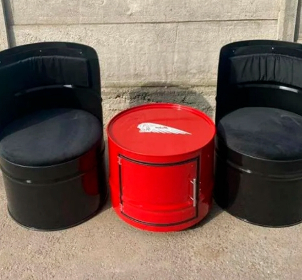 Кресло-бочка Черное