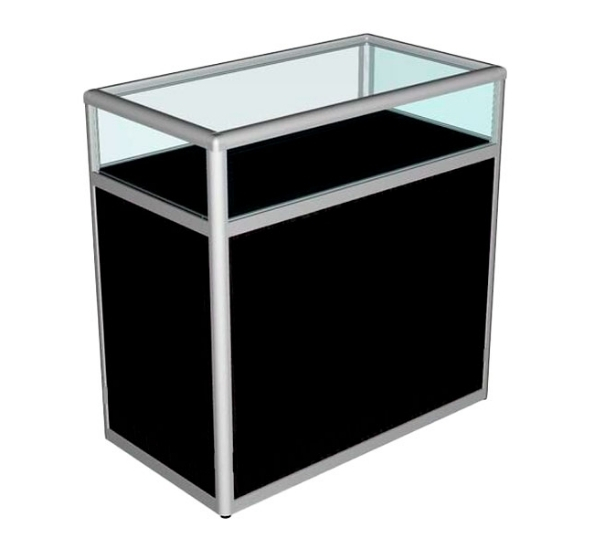 Витрина-прилавок чёрная