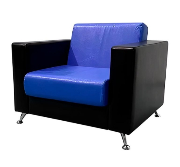 Кресло Cube сине-черное