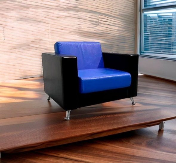 Кресло Cube сине-черное