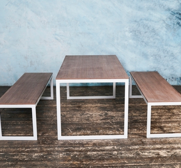 Прямоугольный обеденный стол Светлое дерево