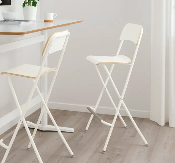 Стул барный складной Франклин белый