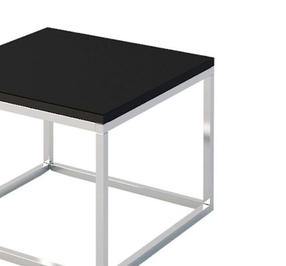 Стол журнальный Лаконичность с чёрной столешницей