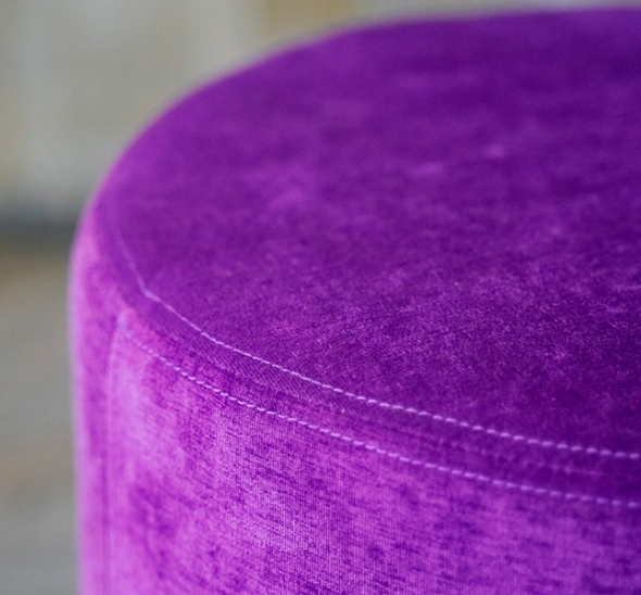 Пуфик круглый Пурпурный