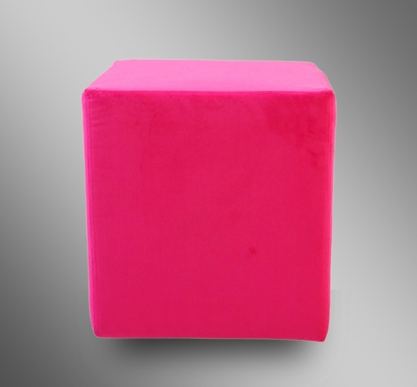 Пуфик Куб Розовый