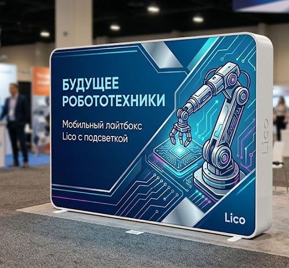 Мобильный лайтбокс Lico с подсветкой