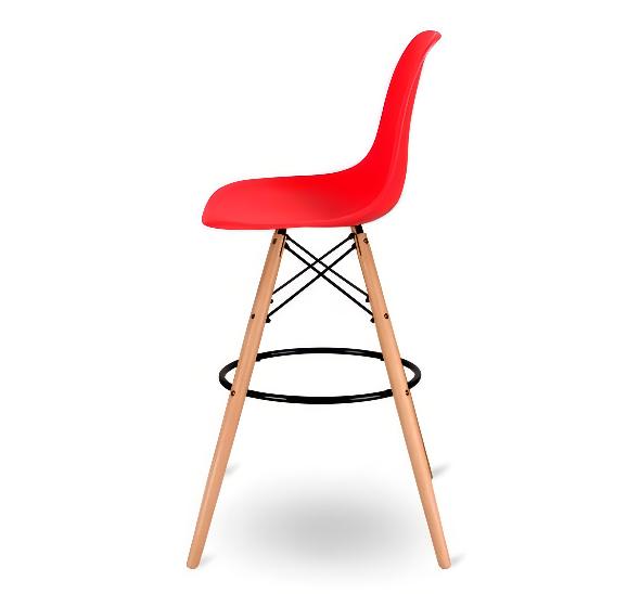 Стул барный Eames красный