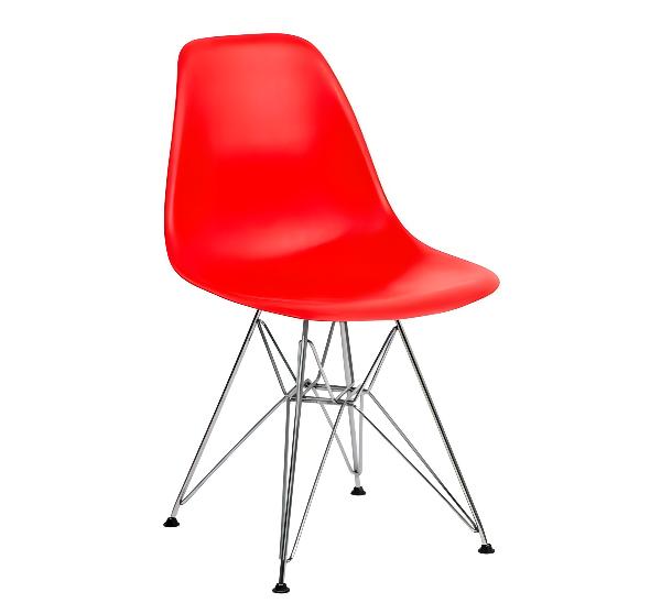 Стул Eames металл красный