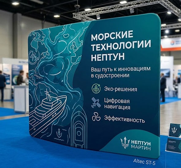 Стенд Altec ST-5 "Лодка" без подсветки двусторонняя печать
