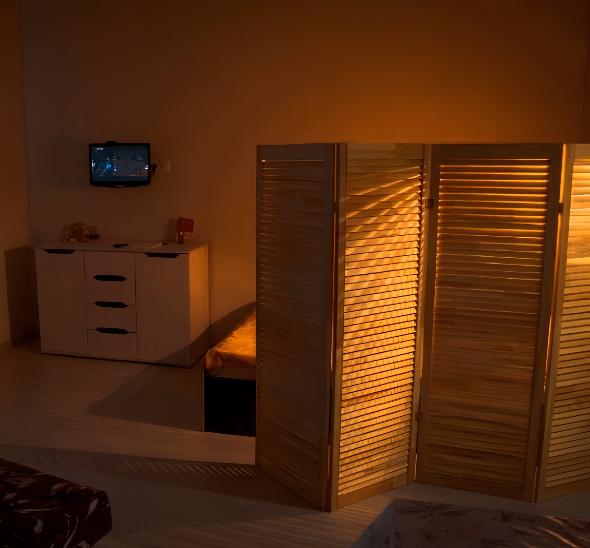 Ширма коричневое дерево