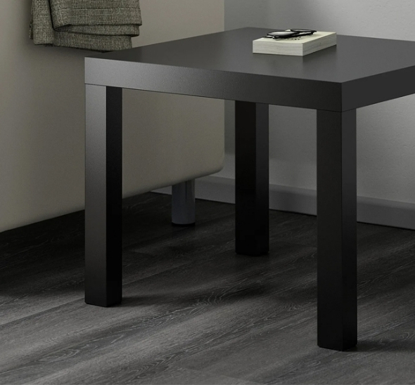 Стол журнальный Лакк 55х55 черный