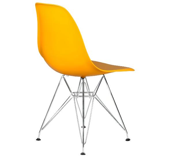 Стул Eames металл желтый