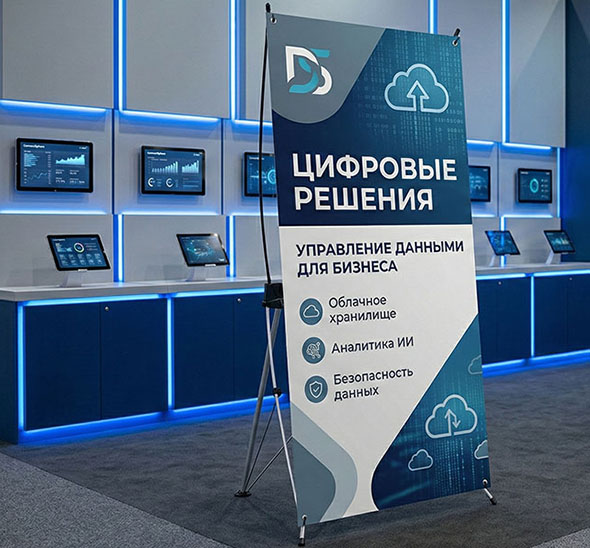 X-БАННЕР Стандарт с печатью баннера